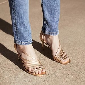 FP mint condition gold heels
